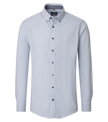 Hemden lange mouw blauw Casa Moda