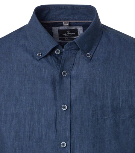 Hemden lange mouw blauw Casa Moda - Image 3