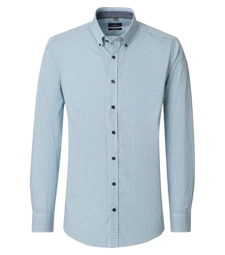 Hemden lange mouw blauw Casa Moda
