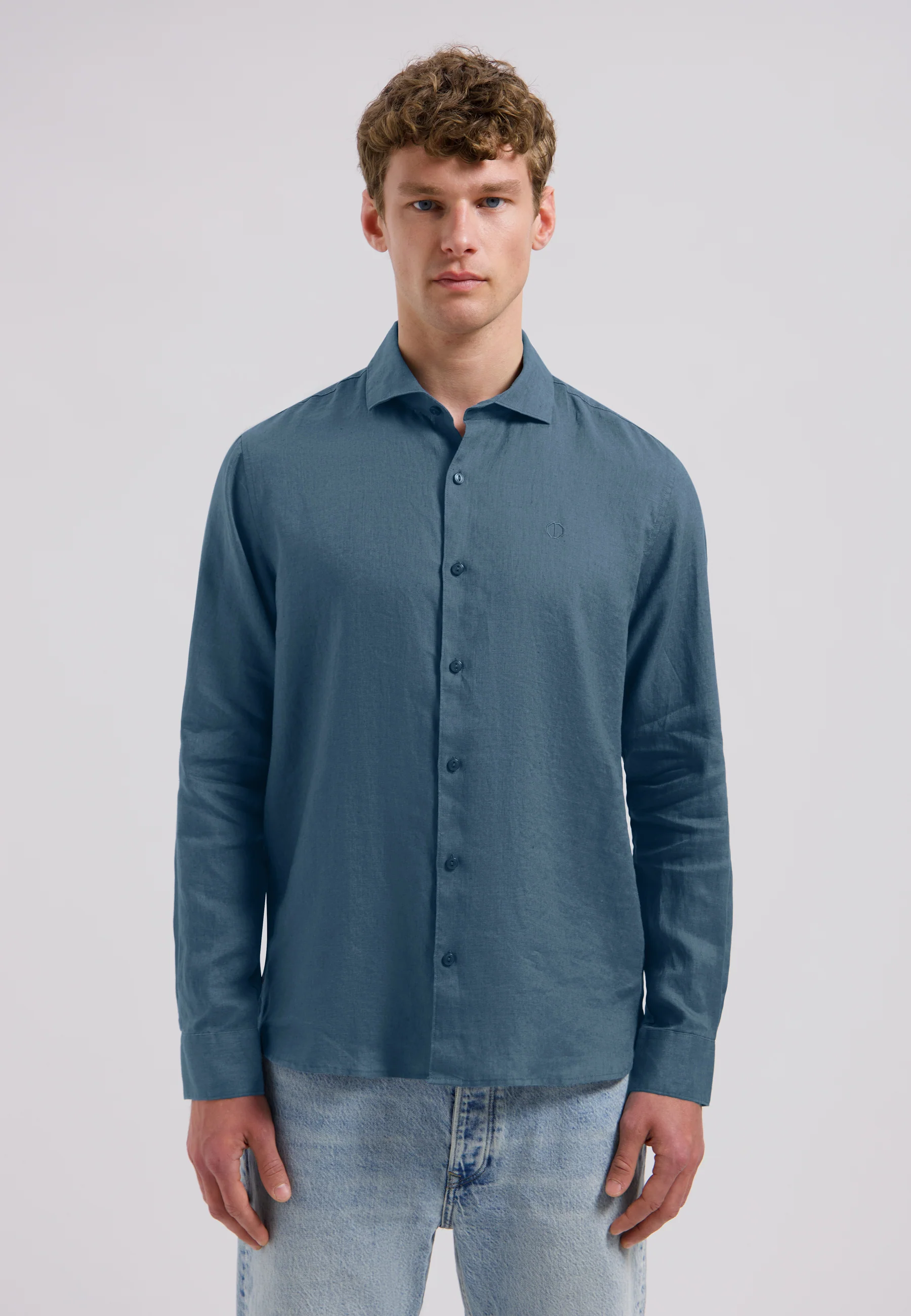 Hemden lange mouw blauw Dstrezzed