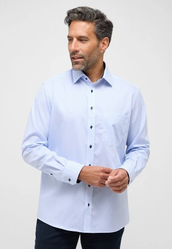 Hemden lange mouw blauw ETERNA - Image 2