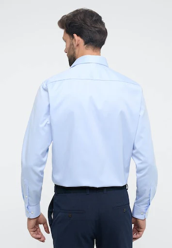Hemden lange mouw blauw ETERNA - Image 4