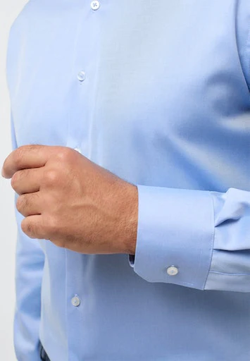 Hemden lange mouw blauw ETERNA - Image 3