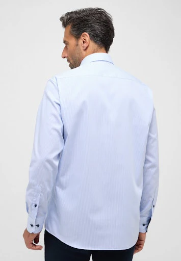 Hemden lange mouw blauw ETERNA - Image 4
