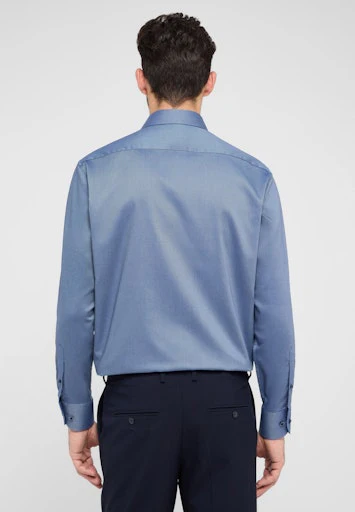 Hemden lange mouw blauw ETERNA - Image 4