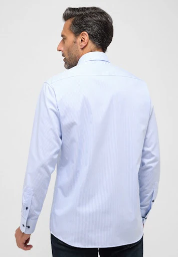 Hemden lange mouw blauw ETERNA - Image 4