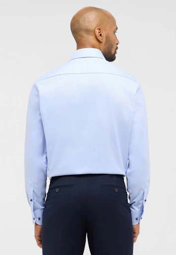Hemden lange mouw blauw ETERNA - Image 4