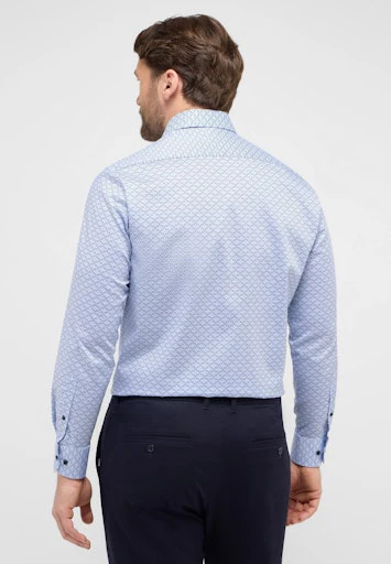 Hemden lange mouw blauw ETERNA - Image 4