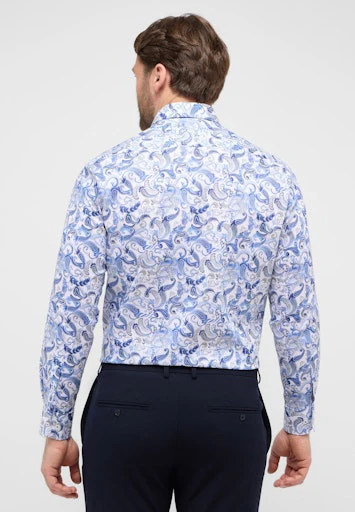 Hemden lange mouw blauw ETERNA - Image 4