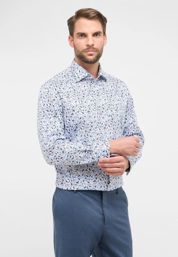 Hemden lange mouw blauw ETERNA - Image 2