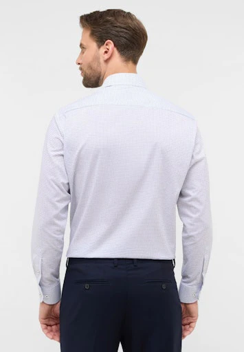 Hemden lange mouw blauw ETERNA - Image 4