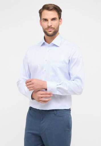 Hemden lange mouw blauw ETERNA - Image 2