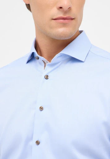 Hemden lange mouw blauw ETERNA - Image 3
