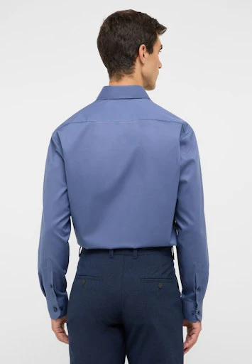 Hemden lange mouw blauw ETERNA - Image 4
