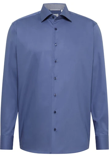 Hemden lange mouw blauw ETERNA - Image 5