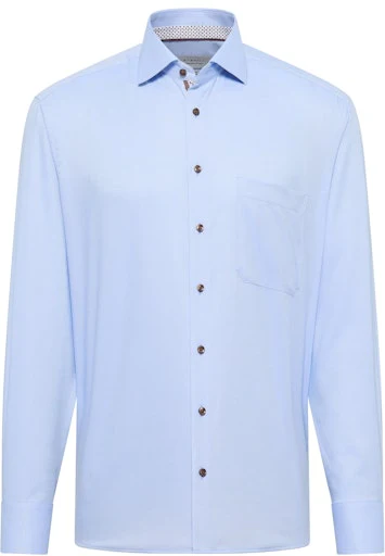 Hemden lange mouw blauw ETERNA - Image 5