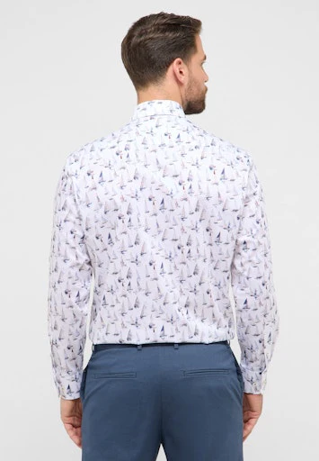Hemden lange mouw blauw ETERNA - Image 4