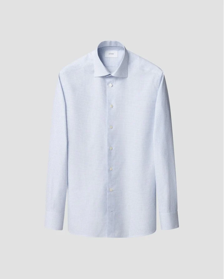 Hemden lange mouw blauw ETON SHIRT - Image 2