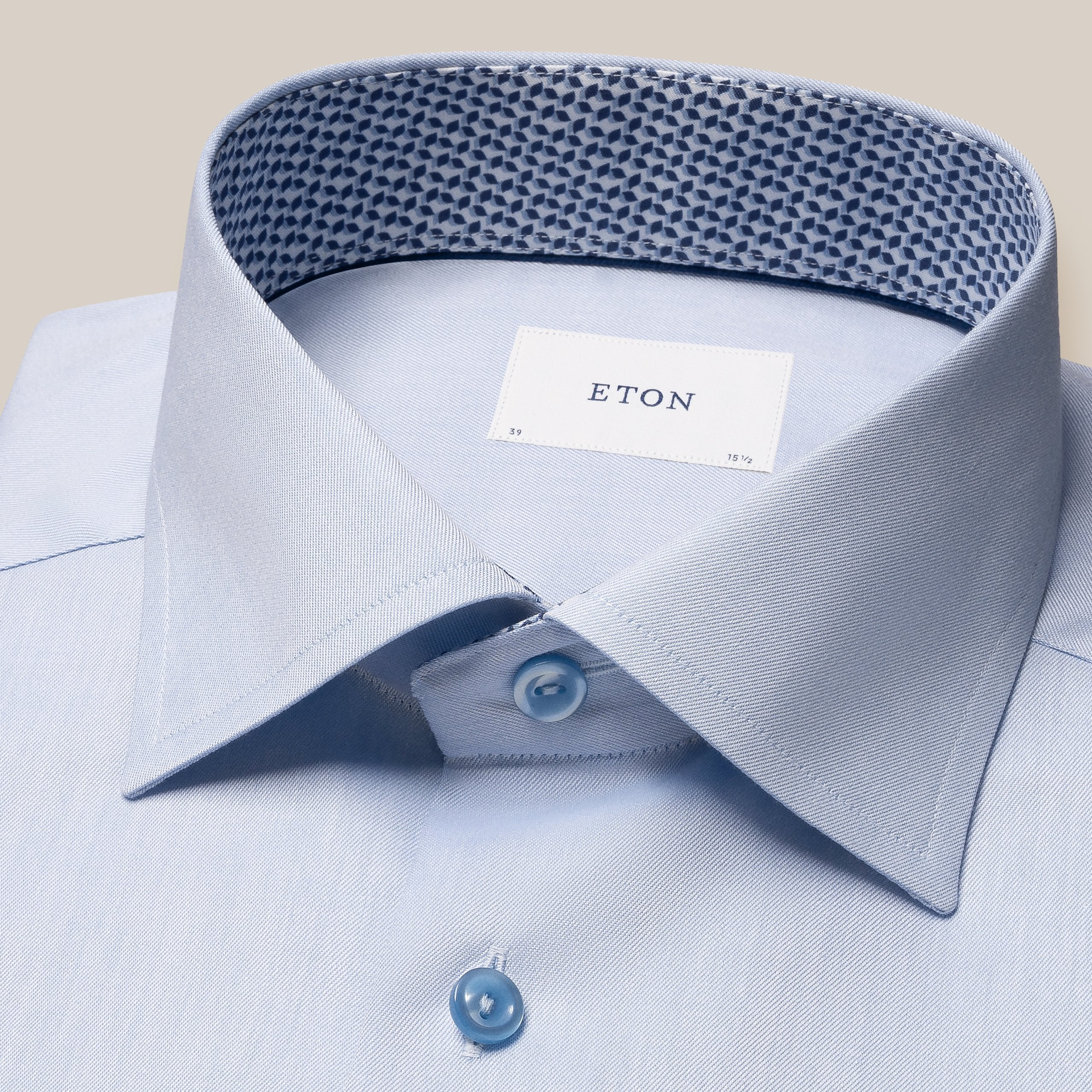 Hemden lange mouw blauw ETON SHIRT - Image 7