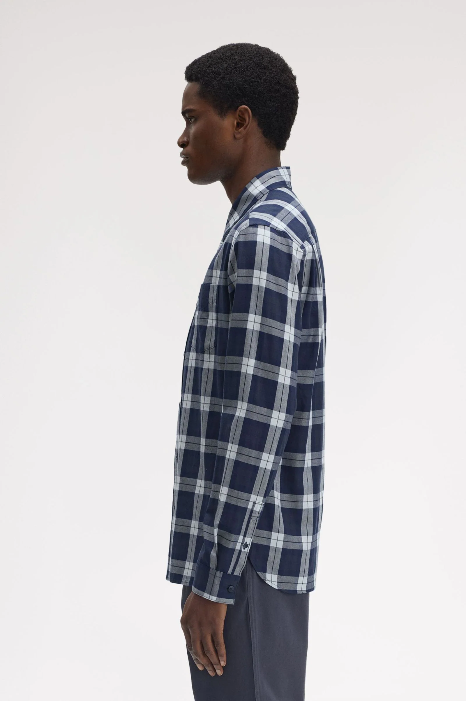 Hemden lange mouw blauw Fred Perry - Image 3
