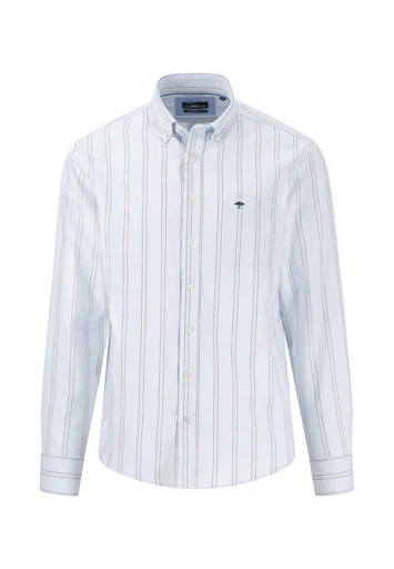 Hemden lange mouw blauw Fynch-Hatton