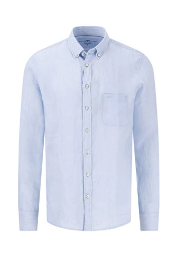 Hemden lange mouw blauw Fynch-Hatton