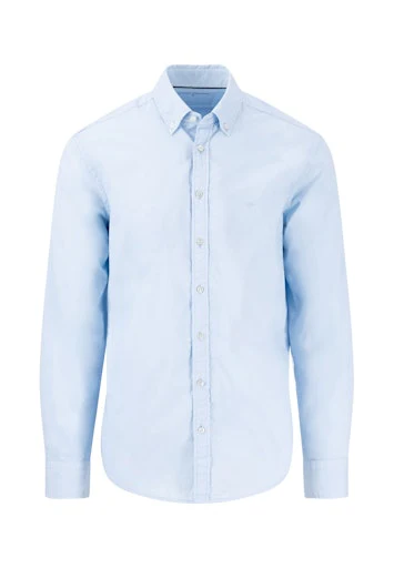 Hemden lange mouw blauw Fynch-Hatton