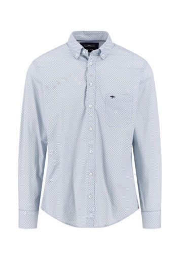 Hemden lange mouw blauw Fynch-Hatton