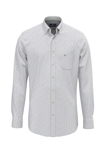 Hemden lange mouw blauw Fynch-Hatton