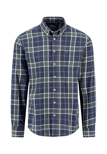 Hemden lange mouw blauw Fynch-Hatton