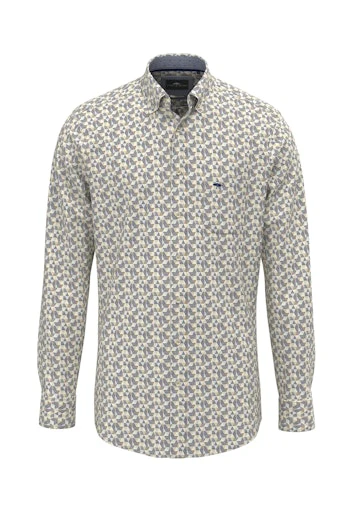 Hemden lange mouw blauw Fynch-Hatton