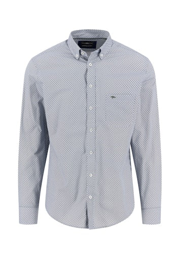 Hemden lange mouw blauw Fynch-Hatton