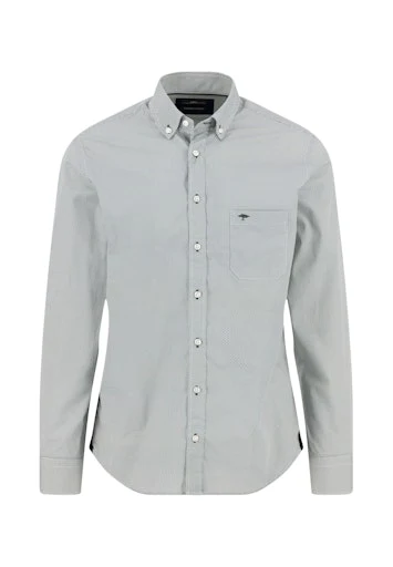 Hemden lange mouw blauw Fynch-Hatton