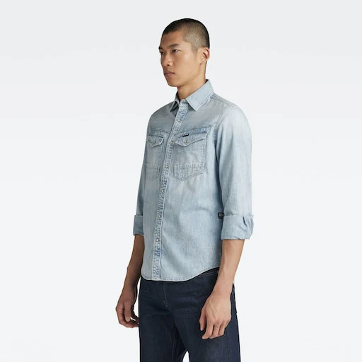 Hemden lange mouw blauw G-Star Raw - Image 2