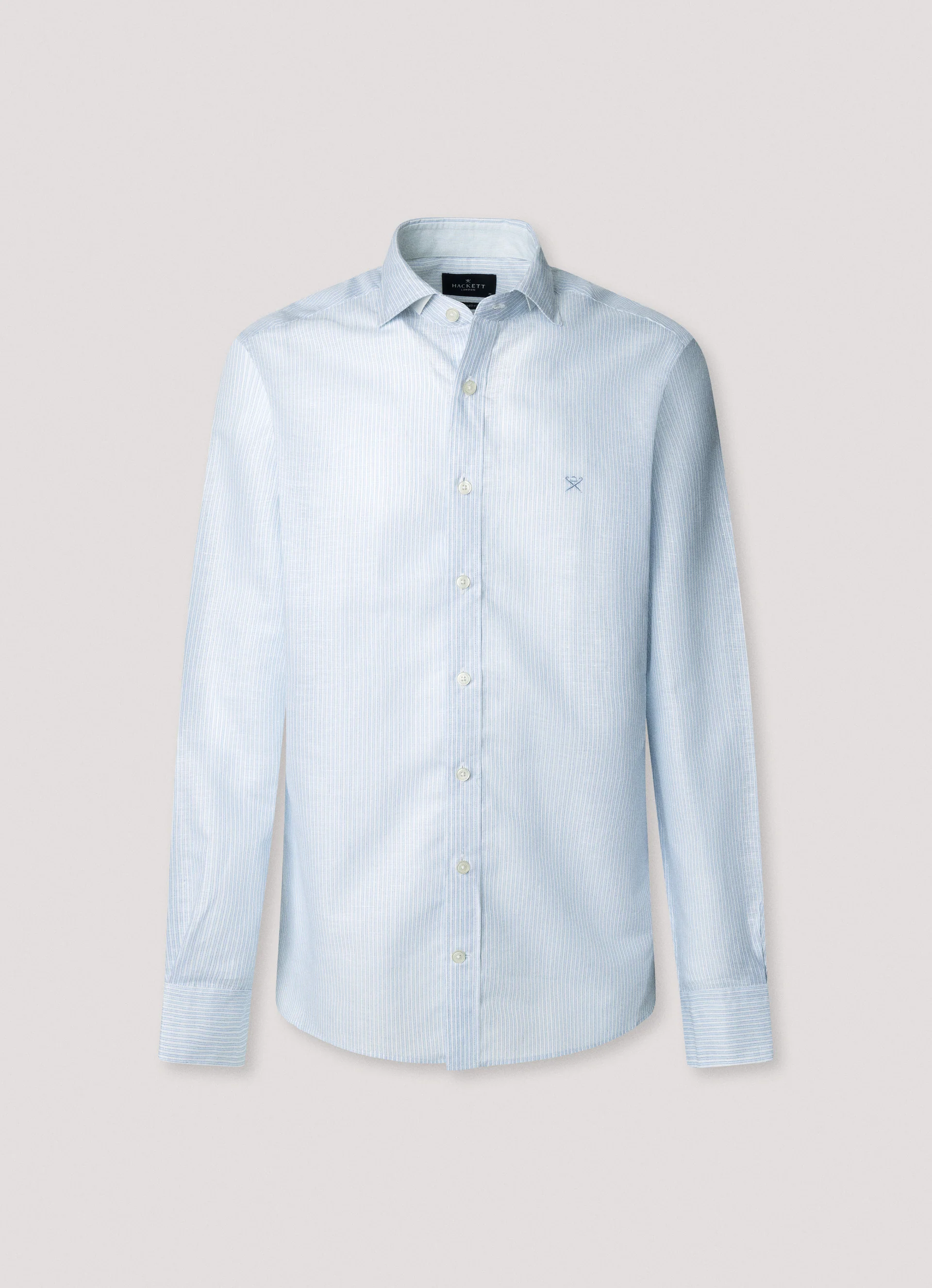 Hemden lange mouw blauw Hackett London - Image 3