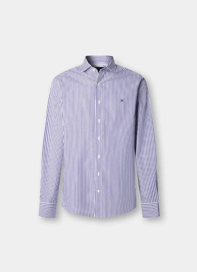 Hemden lange mouw blauw Hackett London - Image 3