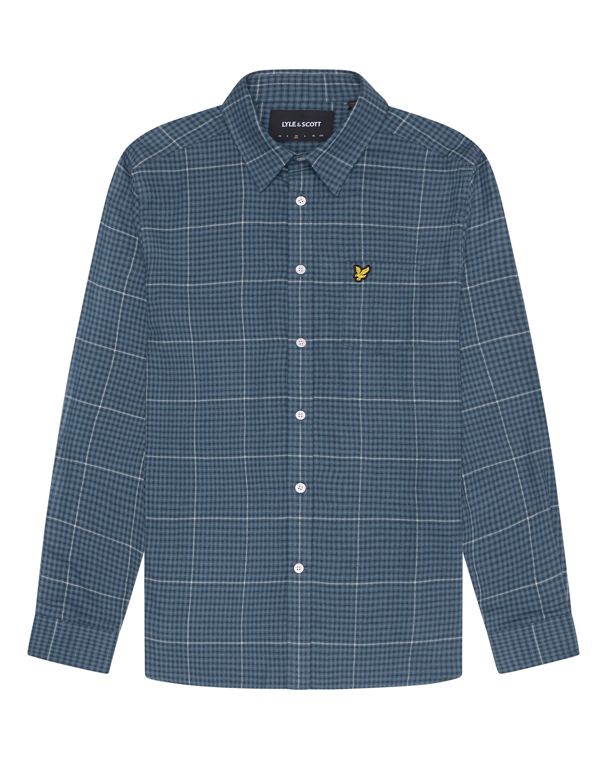 Hemden lange mouw blauw Lyle & Scott
