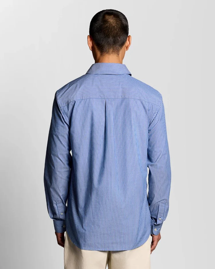 Hemden lange mouw blauw Lyle & Scott - Image 4