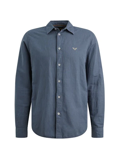 Hemden lange mouw blauw PME