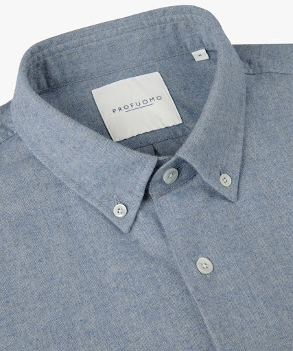 Hemden lange mouw blauw Profuomo - Image 2