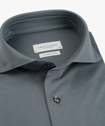 Hemden lange mouw blauw Profuomo - Image 2