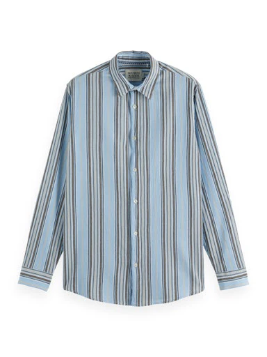 Hemden lange mouw blauw Scotch & Soda
