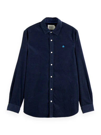 Hemden lange mouw blauw Scotch & Soda