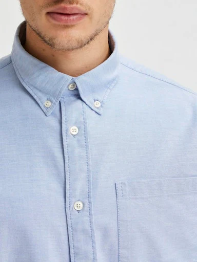 Hemden lange mouw blauw Selected HOMME - Image 5