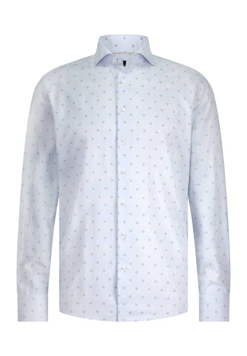 Hemden lange mouw blauw State of Art
