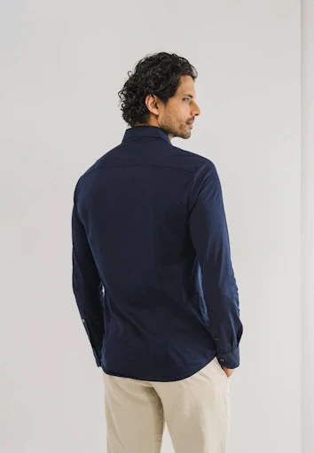 Hemden lange mouw navy State of Art - Image 3