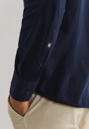 Hemden lange mouw navy State of Art - Image 4