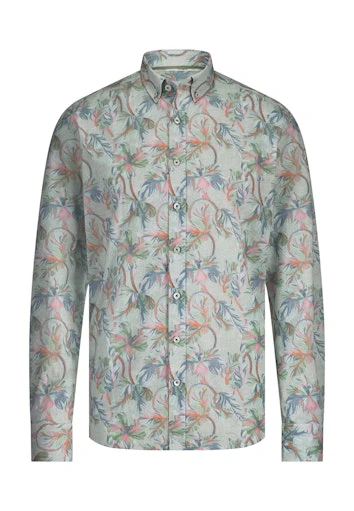 Hemden lange mouw blauw State of Art