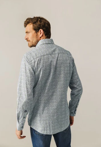 Hemden lange mouw blauw State of Art - Image 3
