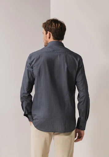 Hemden lange mouw blauw State of Art - Image 3